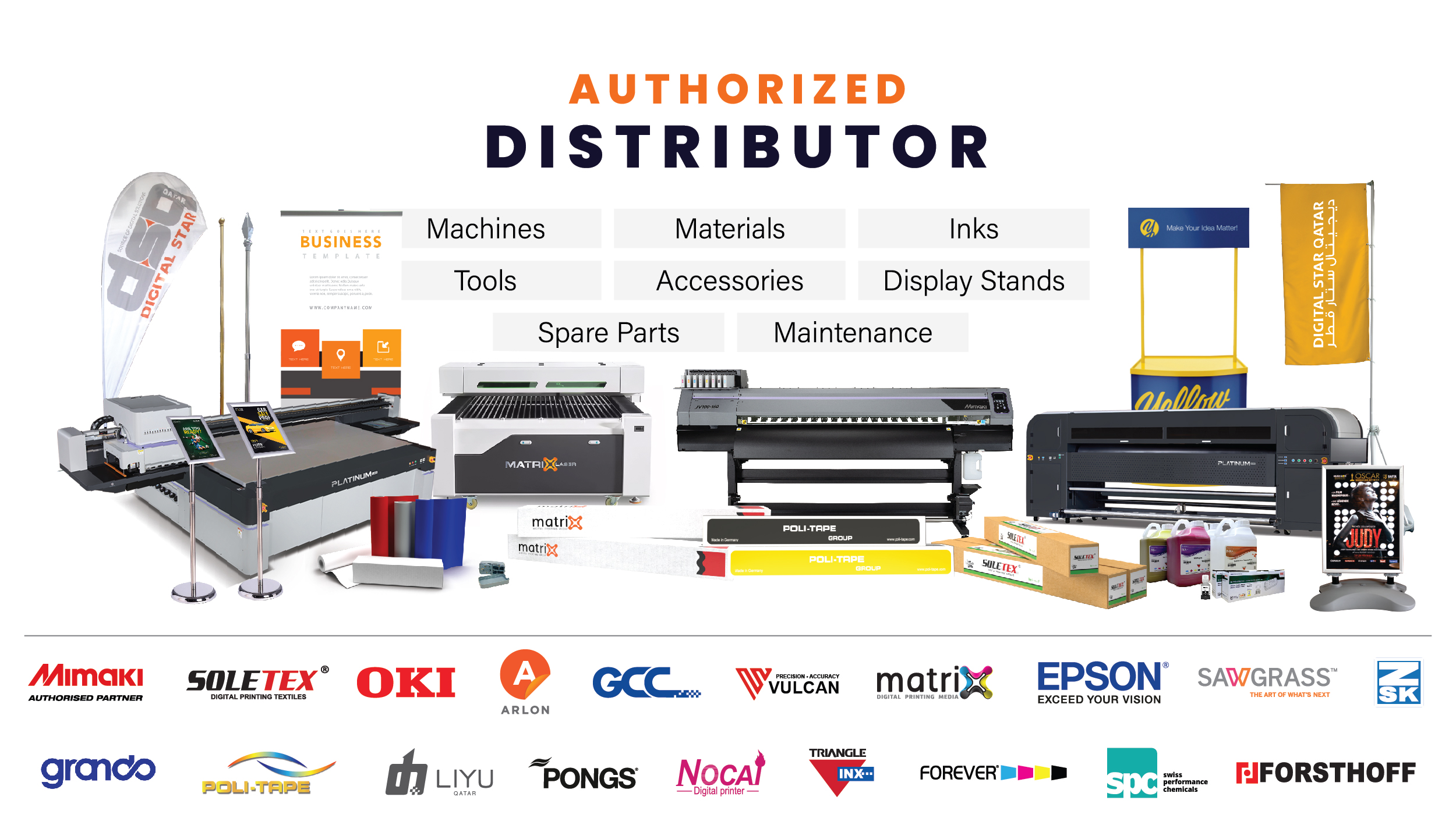 digital printers and machines in Qatar